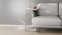 Столик Террі Ferrum-decor 650x440x330 Сірий метал ДСП Дуб Сан-Марино 16 мм (FRD-104663) - мініатюра 3