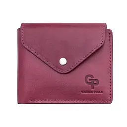 Шкіряне портмоне рожеве GRANDE PELLE 11.5х9х1.5 см acs0032099