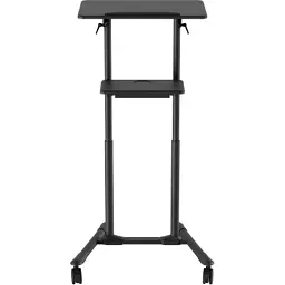 Приставний стіл Gembird Підлогова, висота 1110-1345 мм, (до 10 кг) (TVS-DESK-01-BK) - мініатюра 2