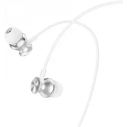 Навушники Hoco M106 Fountain metal with mic silver 39187 - мініатюра 4