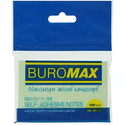 Блок паперу для нотаток Buromax Pastel з клейким шаром 76х51 мм 100 аркушів в асортименті (BM.2311-99) - мініатюра 2