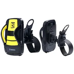 Велотримач Remax RM-C08 Phone Holder for Bicycle чорно-жовтий - мініатюра 2