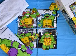 Підлітковий комплект Disney Ninja Turtles Four Ранфорс / простирадло на резинці Tac pbe0051162 - мініатюра 5