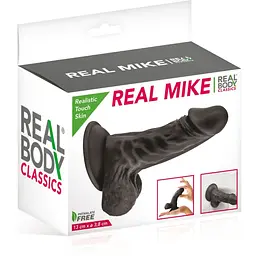 Фалоімітатор із присоскою Real Body - Real Mike Black - мініатюра 2