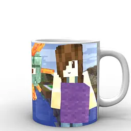Кухоль GeekLand Minecraft Майнкрафт моби MС.02.039 330 мл синій - мініатюра 2