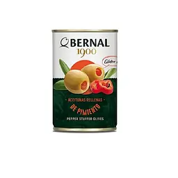 Оливки Bernal фаршировані перцем 292г