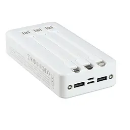 Універсальна мобільна батарея XO PR163 20000mAh (Білий) - мініатюра 4