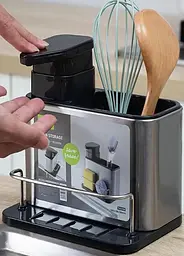 Кухонний органайзер 3 в 1 Kitchen spoon holder з диспенсером - мініатюра 4
