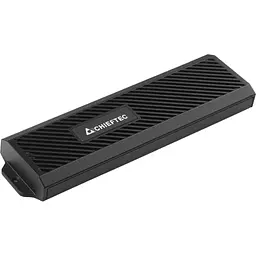 Корпус для M.2 NVME/SATA SSD CHIEFTEC CEB-M2C-TLE, aluminium,USB 3.2 Gen2 Type-C, Black, RETAIL