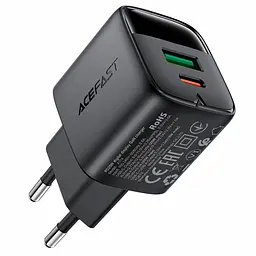 МЗП Acefast A114 PD25W GaN (1USB-A/1C) Black