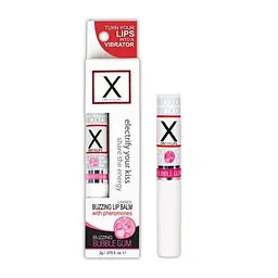 Стимулюючий бальзам для губ унісекс з феромонами Sensuva X on the Lips Bubble Gum - мініатюра 1