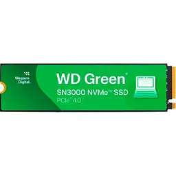Накопичувач SSD Western Digital m.2 NVMe 500GB SN3000 Green PCIe 4.0 512 480 (WDS500G4G0E) - мініатюра 2
