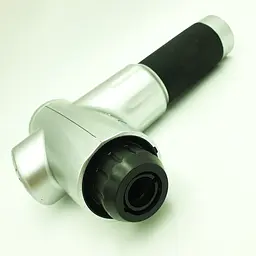 М'язовий масажер для тіла ручний акумуляторний портативний 4 насадки Fascial Gun MP-320 сірий - мініатюра 8