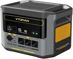 Зарядна станція FlashSpeed 1500, Black/Grey, 1500 Вт / 1548 Вт/год, 2xType-C (100 Вт) Vtoman teh0028578 - мініатюра 3