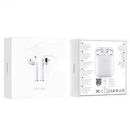 Навушники бездротові Hoco EW02 Plus True wireless BT headset білі - мініатюра 3