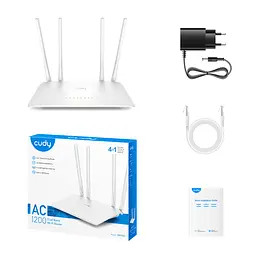 WiFi 5 маршрутизатор Cudy WR1200 дводіапазонний AC1200 (73-00514) - мініатюра 6