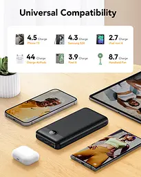 Портативний акумулятор VEGER V2708 20W 27000mAh black - мініатюра 3