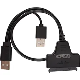 Кабель PowerPlant USB 2.0 Type-A - Slimline SATA II 7+6Pin