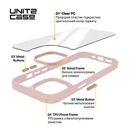 Чехол для Apple iPhone 11, UNIT2, розовый, ударопрочный, прозрачный противоударный чехол-накладка из TPU и поликарбоната (PC), с защитными бортиками, защита всего корпуса от ударов и царапин, ArmorStandart (ARM74785) - мініатюра 3