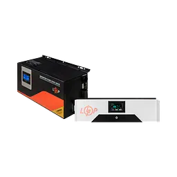 Комплект резервного живлення LP(LogicPower) ДБЖ + літієва (LiFePO4) батарея (UPS W12000 + АКБ LiFePO4 14336W)