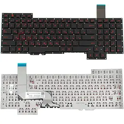Клавіатура для ноутбука ASUS (G751 series) rus, black, без фрейма - мініатюра 2