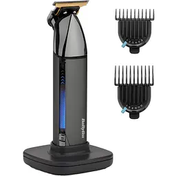 Тример Babyliss Super-X Metal Black Edition для вусів та бороди чорно-сірий (T991E) - мініатюра 3