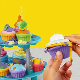 Набір для творчості Play-Doh Вежа капкейків з масою для ліплення (G0529) - мініатюра 4