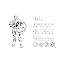Дитячі пазли SUPER МАХІ Marvel "Разом сильніше" Trefl 41007 24 елементи, з розфарбовкою - мініатюра 4