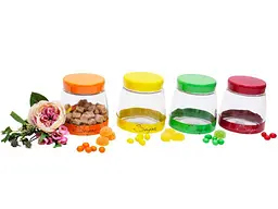 Банка BONADI 1л з кришкою в асортименті SUGAR 4 дизайни 279-111