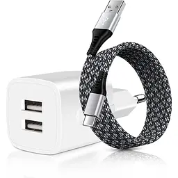 Зарядний пристрій з кабелем USB C 2.1 А/5