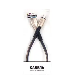 Дата кабель USB 2.0 AM to Micro 5P 0.25m gray Dengos (PLS-M-SHRT-PLSK-GREY) - миниатюра 3