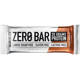 Набір батончик протеїнових BiotechUSA Zero Bar: Chocolate-Banana + Chocolate-Marzipan + Chocolate-Caramel + Cappuccino + Double chocolate 250 г (5 шт. х 50 г) - мініатюра 3