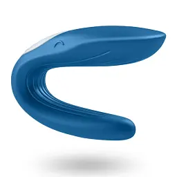 Вібратор Satisfyer Partner Whale 8.7 см синій - мініатюра 3