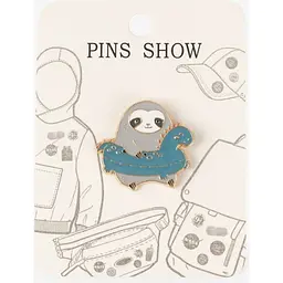 Значок Лінивець 0928102521-3 Різнокольоровий shop (2000999539992)