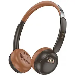 Бездротові навушники Hoco W62 Verso retro BT headphones, BT5.4, 300mAh, 30h, brown
