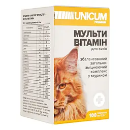 Вітаміни Unicum Рremium для котів мультивітамін, 100 таблеток, 50 г (UN-013) - мініатюра 4