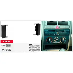 Перехідна рамка Audi A2, A3, A4, A6 Carav 11-005 - мініатюра 4