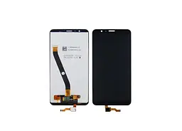 Дисплей для Huawei Honor 7X з чорним тачскрином