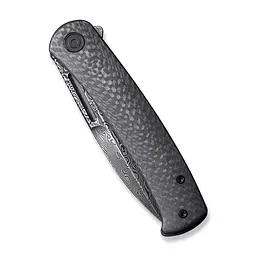 Ніж складаний туристичний Civivi Caetus Flipper, (8.8 см) Damascus / Carbon Fiber - мініатюра 4