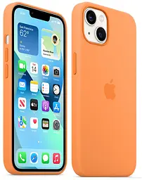 Чохол силіконовий Silicone Case MM243ZE/A MagSafe (Original) для Apple iPhone 13 (6.1") Marigold - мініатюра 4