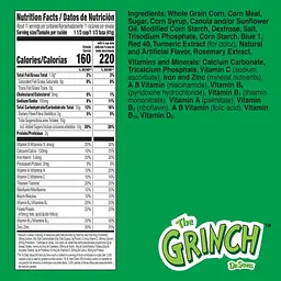 Сухий сніданок The Grinch Cereal Sweetened Vanilla Corn Puffs з маршмеллоу 447г - мініатюра 6