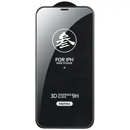 Захисне скло Remax 3D (GL-27) для Apple iPhone 12 Pro Max (6.7) Чорний - мініатюра 2