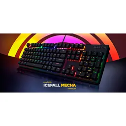 Клавіатура Hator Icefall Mecha Rainbow USB Black (HTK104UA) [136479] - мініатюра 10