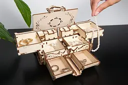 Механічний 3D Пазл Ukrainian Gears Антикварна Скринька, 185 елементів (70089) - мініатюра 5