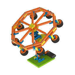 Конструктор Zephyr Blix Amusement поліпропіленовий розвивальний з моторчиком 340 елементів 7 моделей - мініатюра 2