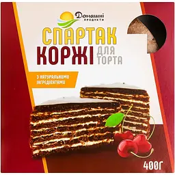 Коржі для торта Спартак Домашні продукти 400 г
