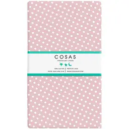 Набір простирадл на резинці Cosas B&R Dots 60х120х12 см (SetSheet_DropBeige_DropPink_120x60) - мініатюра 2