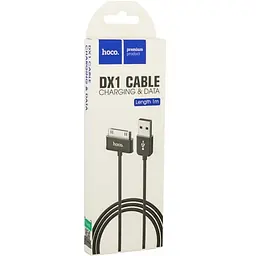 USB Cable Hoco DX1 P1000 Black 1m - мініатюра 2
