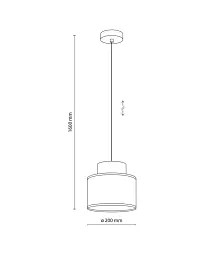 Підвісний світильник, люстра Tk Lighting 3139 Duo Juta E27 1x15W IP20 Бежевий - мініатюра 3