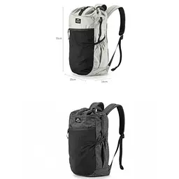 Рюкзак туристичний 20л (NH20BB206) Naturehike графіт в клітинку - мініатюра 3